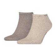 Calvin Klein Strumpor 2P Men Sneaker Socks Brun Strl 43/46 Herr