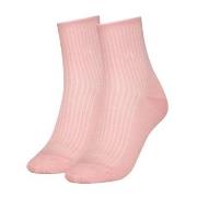 Calvin Klein Strumpor 2P Short Sock Roll Top Ljusrosa Strl 35/38 Dam