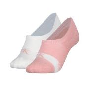 Calvin Klein Strumpor 2P Glossy High Cut Footie Socks Vit/Rosa Strl 35...