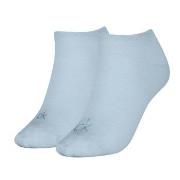 Calvin Klein Strumpor 2P Shiny Logo Sneaker Socks Ljusblå Strl 39/42 D...