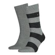 Tommy Hilfiger Strumpor 2P Men Rugby Sock Mörkgrå Strl 39/42 Herr