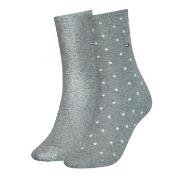 Tommy Hilfiger Strumpor 2P Women Dot Sock Grå Strl 39/42 Dam