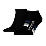 Tommy Hilfiger Strumpor 2P Men Tab Sneaker Socks Svart Strl 43/46 Herr