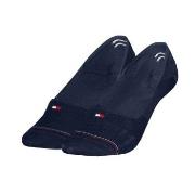 Tommy Hilfiger Strumpor 2P Women Shine Footie Socks Marin Strl 39/42 D...