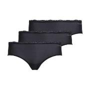 Calvin Klein Trosor 3P Boyshorts Hipster Svart polyamid X-Large Dam