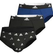 adidas Kalsonger 3P Active Flex Cotton Brief CL1 Svart/Blå bomull Larg...