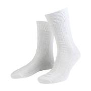 Amanda Christensen Strumpor Grade Wide Rib Ankle Socks Vit Strl 39/42