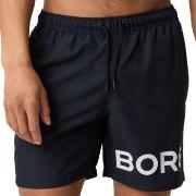 Björn Borg Badbyxor Logo Swim Shorts Mörkblå polyester X-Large Herr