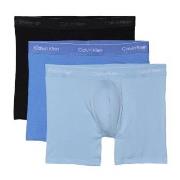 Calvin Klein Kalsonger 3P Icon Cotton Boxer Briefs Svart/Blå bomull XX...