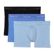 Calvin Klein Kalsonger 3P Icon Cotton Trunks Svart/Blå bomull Medium H...