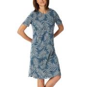 Schiesser Comfort Nightwear Short Sleepshirt Blå 42 Dam