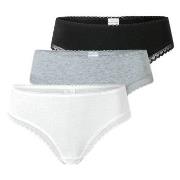Schiesser Trosor 3P Modern Cheeky String Flerfärgad bomull 44 Dam