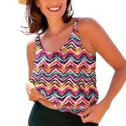 Wiki Jamaica Tankini Top Flerfärgad E/F XL Dam