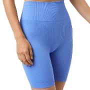 Björn Borg Studio Seamless Ribbed Shorts Blå polyamid Large Dam