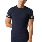 Björn Borg Performance Tee Mörkblå polyester Small Herr