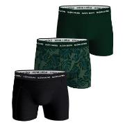 Björn Borg Kalsonger 6P Essential Shorts Svart/Grön bomull Medium Herr