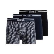 BOSS Kalsonger 9P Bold Design BoxerBr Svart/Blå bomull Large Herr