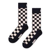 Happy socks Strumpor Dizzy Check Sock Svart mönstrad bomull Strl 41/46