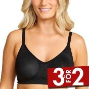 Damella BH Carla Soft Bra Svart polyester D 100 Dam