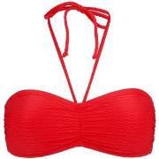 Damella Olivia Textured Padded Bikini Bra Röd nylon 46 Dam