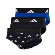 adidas Kalsonger 3P Active Flex Cotton Brief Svart/Blå bomull Small He...