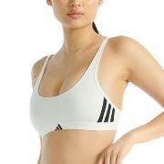 adidas BH Sport Active Essentials 3 Stripes Bralette Vit bomull X-Larg...