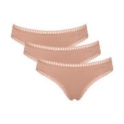Sloggi Trosor 3P GO Crush Mini Briefs Ljusbrun bomull Medium Dam