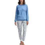 Calida Flower Nights Pyjama With Cuff Blommig bomull X-Small Dam