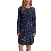 Calida Midnight Dreams Long Sleeve Nightdress Marin bomull Medium Dam
