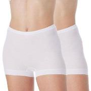 Schiesser Trosor 2P Original Classics Fine Rib Shorts Vit bomull 54 Da...