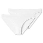 Schiesser Trosor 2P 95-5 Organic Cotton Mini Briefs Vit bomull X-Small...