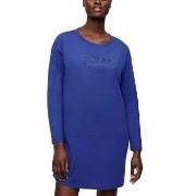 Triumph Long Sleeve Nightdress Mörkblå bomull 40 Dam