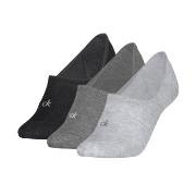 Calvin Klein Strumpor 3P Footie Socks For Women Grå Strl 35/38 Dam