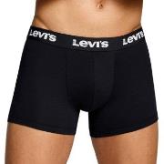 Levis Kalsonger 2P Repeat Logo Boxer Brief Svart bomull Large Herr
