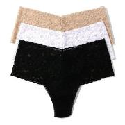 Hanky Panky Trosor 3P Retro Lace Thong Flerfärgad nylon One Size Dam