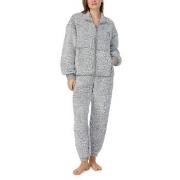 DKNY Chill In Style Zip Top Jogger Set Grå polyester Large Dam