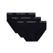 Armani Stretch Jersey Briefs Kalsonger 3P Svart bomull XX-Large Herr