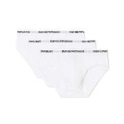 Armani Stretch Jersey Briefs Kalsonger 3P Vit bomull Medium Herr