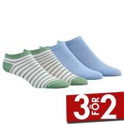 Damella Strumpor 4P Ankle Socks Blå/Grön Strl 43/46 Dam