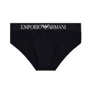 Armani Logo Brief Kalsonger Svart bomull X-Large Herr