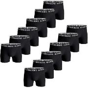 Björn Borg Kalsonger 12P Cotton Stretch Boxer 1718 Helsvart bomull Lar...