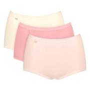 Sloggi Trosor 3P Basic Plus Maxi Colored Röd/Gul bomull 52 Dam