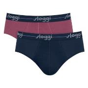 Sloggi Kalsonger 2P For Men Start Midi Flerfärgad-2 bomull Medium Herr