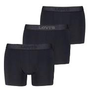 Levis Kalsonger 3P Logo Boxer Briefs Svart bomull Large Herr