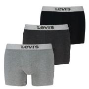 Levis Kalsonger 3P Logo Boxer Briefs Grå/Svart bomull X-Large Herr