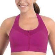 Anita BH Active Front Zip Sports Bra Mörkrosa nylon X-Large Dam