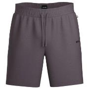 BOSS Waffle Nightwear Shorts Plommon Large Herr