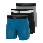 adidas Kalsonger 3P Active Micro Flex Boxer Brief Grå/Blå polyester X-...