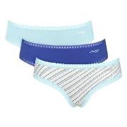 Sloggi Trosor 3P GO Crush Hipster Briefs Blå Mönstrad bomull Medium Da...
