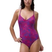 Femilet Tidra Deep V-neck Swimsuit Flerfärgad 40 Dam
